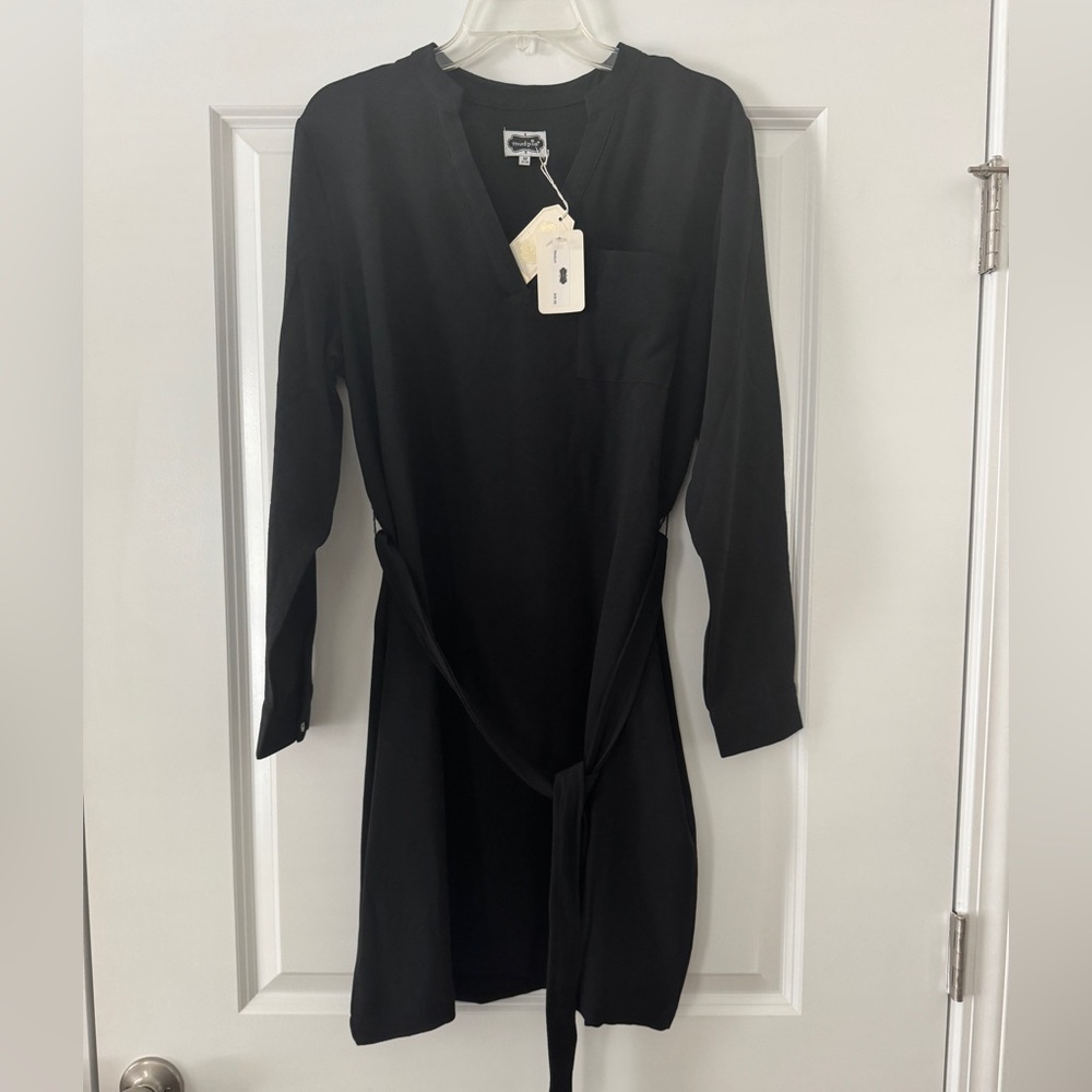 Mud Pie Black Long Sleeve Dress
